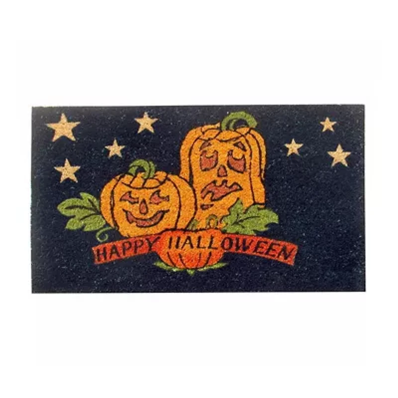 Halloween Pumpkin Rectangular Doormat - 18"X30"