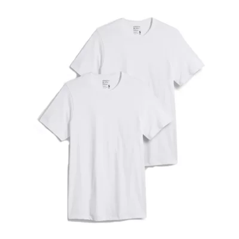 Jockey Classics Mens 2 Pack Short Sleeve Crew Neck T-Shirt Tall