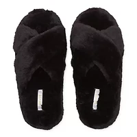 Mixit Criss Cross Womens Slip-On Slippers