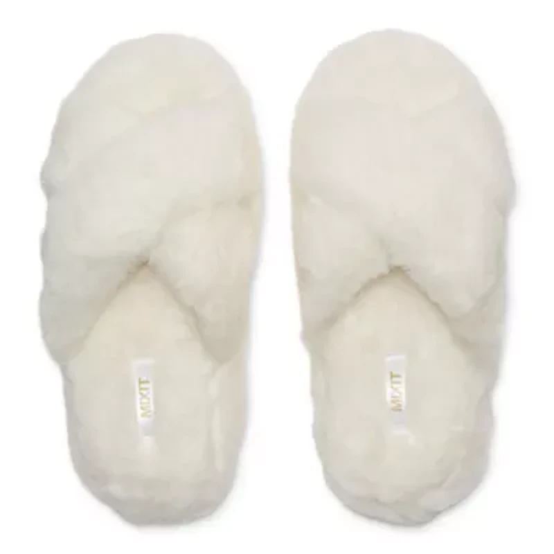 Mixit Criss Cross Womens Slip-On Slippers