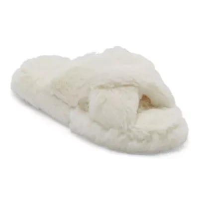 Mixit Criss Cross Womens Slip-On Slippers