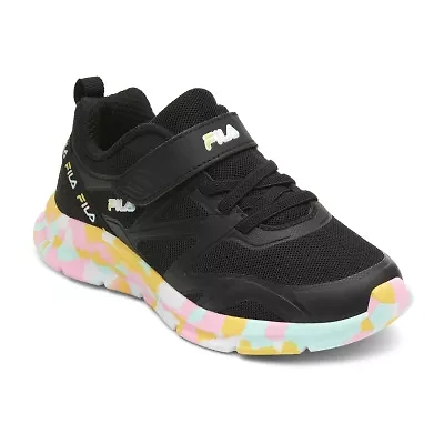 FILA Galaxia 5 Strap Mashup Little Kid Girls Running Shoes