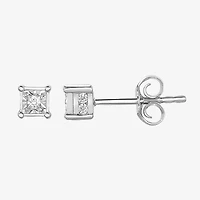 Tru Miracle 1/6 CT. T.W. Natural White Diamond 10K Gold 4mm Stud Earrings