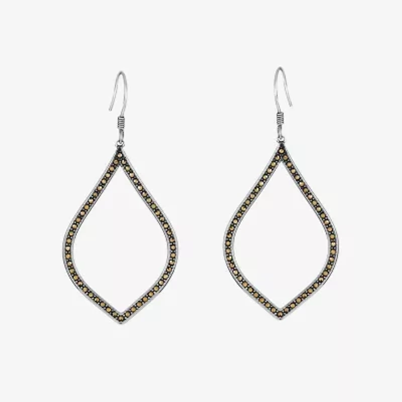 Womens Sterling Silver Drop Earrings