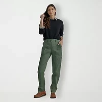 Lee Ultra Lux Womens Stretch Fabric Straight Mid Rise Cargo Pant