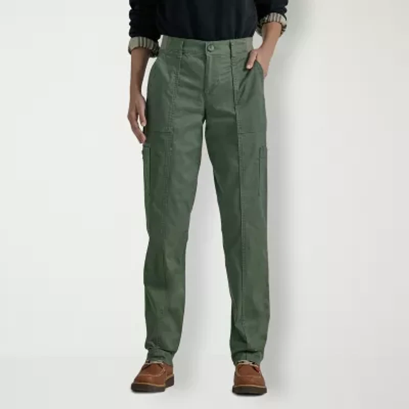 Lee Ultra Lux Womens Stretch Fabric Straight Mid Rise Cargo Pant