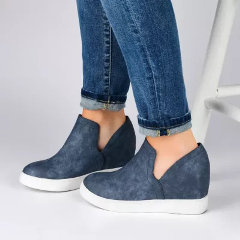 Journee Collections Womens Cardi Sneaker Wedge
