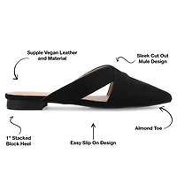 Journee Collection Giada Womens Round Mules
