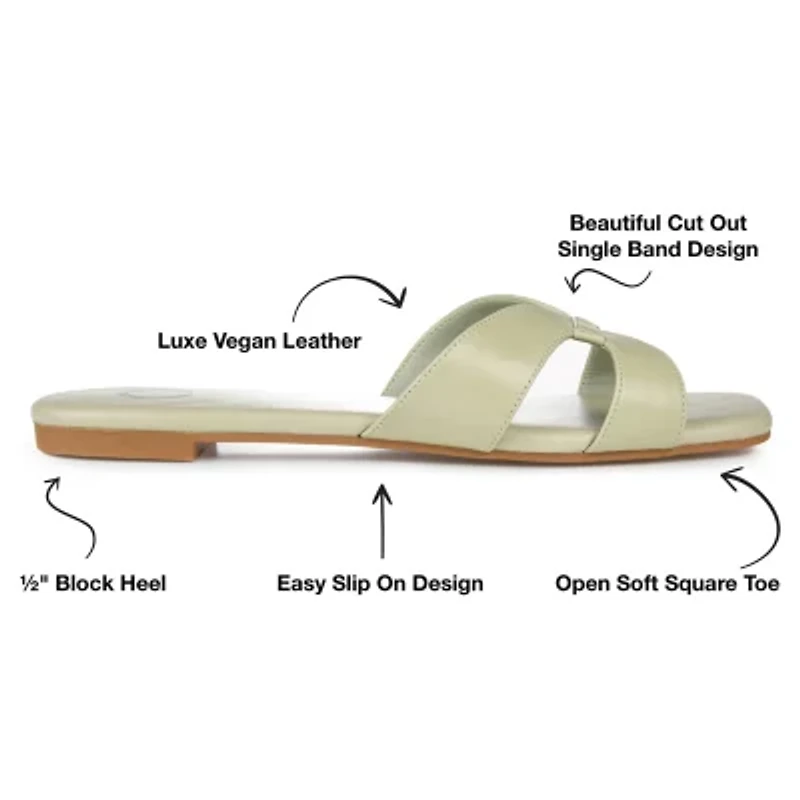 Journee Collection Womens Taleesa Flat Sandals