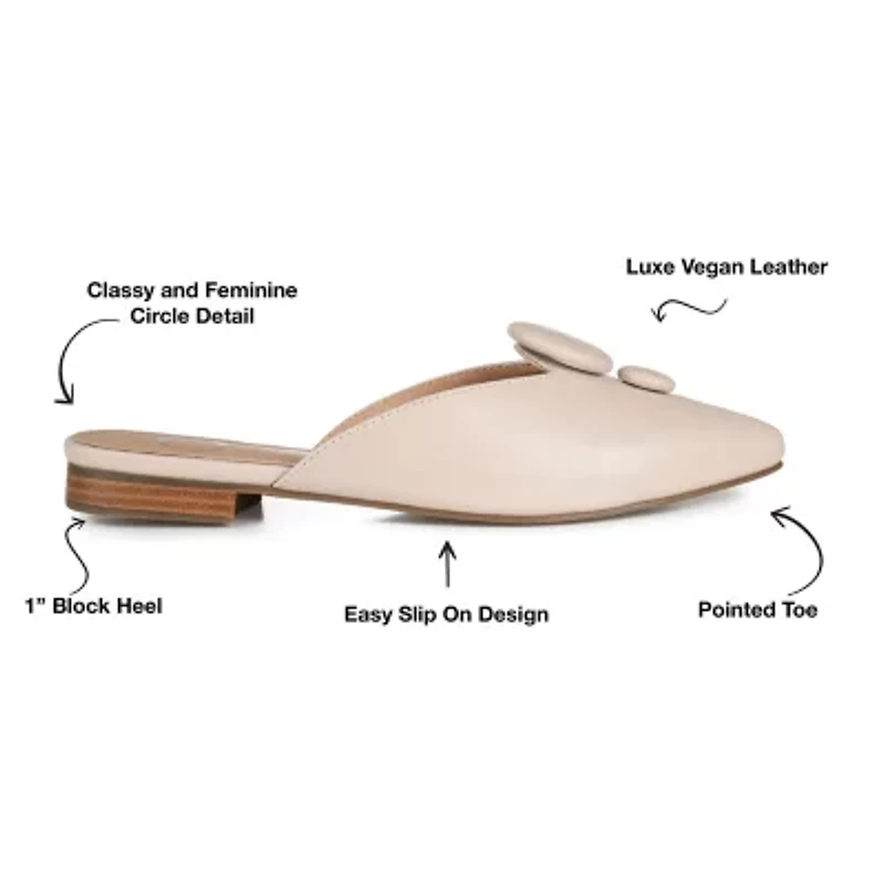 Journee Collection Mallorie Womens Pointed Mules