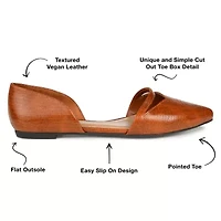 Journee Collection Braely Womens Pointed Ballet Flats