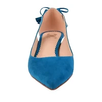 Journee Collection Womens Bindi Slip-on Pointed Toe Kitten Heel Pumps