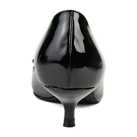 Journee Collection Lutana-Wd Womens Pointed Closed Toe Kitten Heel Pumps