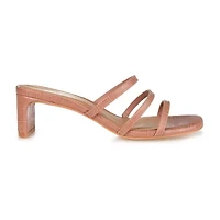 Journee Collection Hariett Womens Round Open Toe Block Heel Pumps