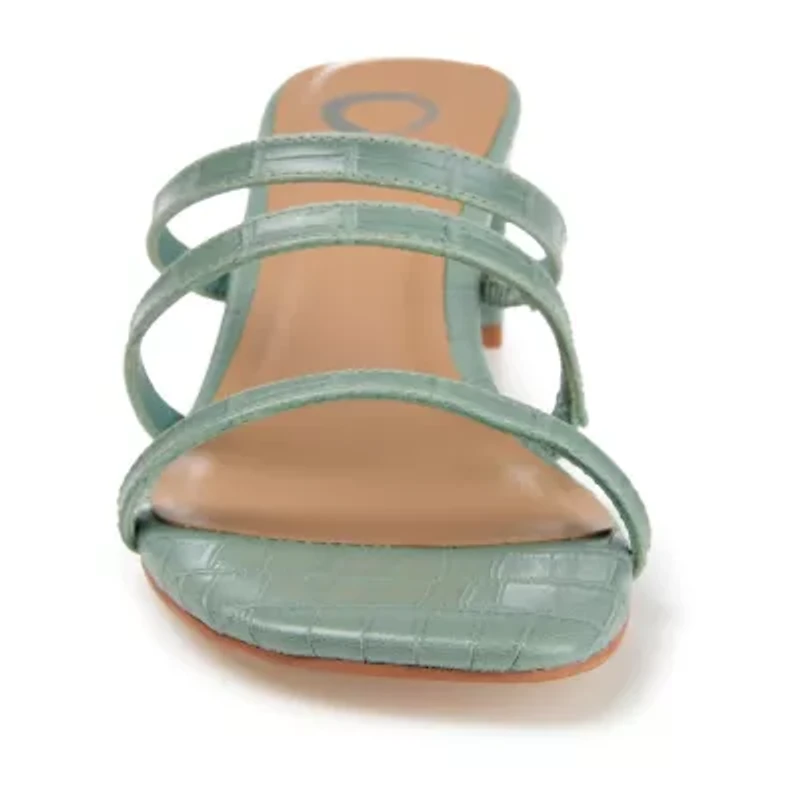 Journee Collection Hariett Womens Round Open Toe Block Heel Pumps