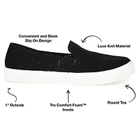 Journee Collection Jc Meika Womens Round Slip-On Shoe