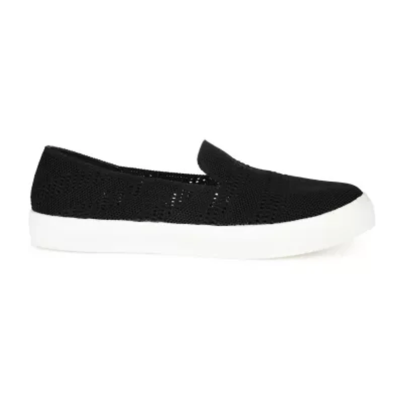 Journee Collection Jc Meika Womens Round Slip-On Shoe