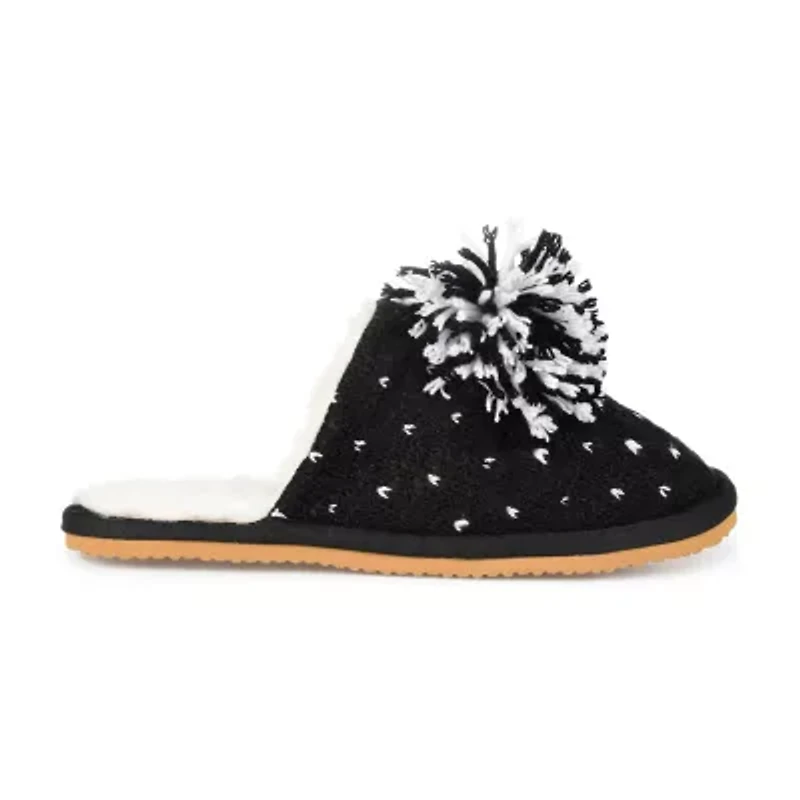 Journee Collection Stardust Womens Slip-On Slippers