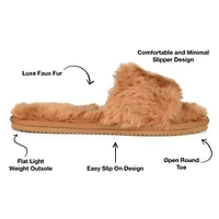 Journee Collection Dawn Womens Slip-On Slippers