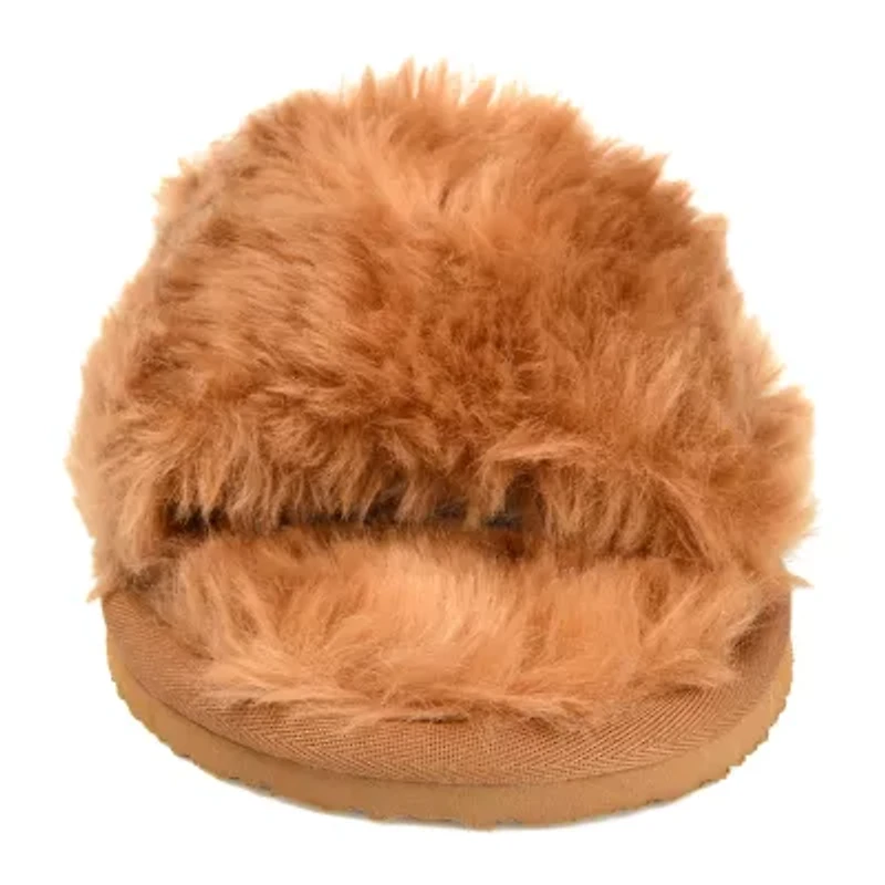 Journee Collection Dawn Womens Slip-On Slippers