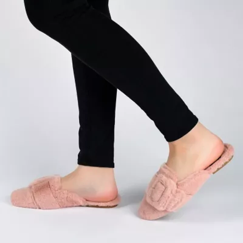 Journee Collection Eara Womens Slip-On Slippers
