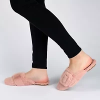 Journee Collection Eara Womens Slip-On Slippers