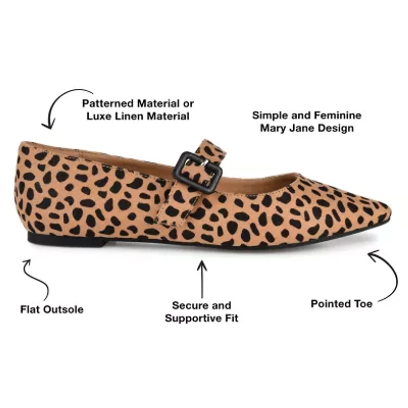 Journee Collection Karissa Womens Round Closed Toe Ballet Flats