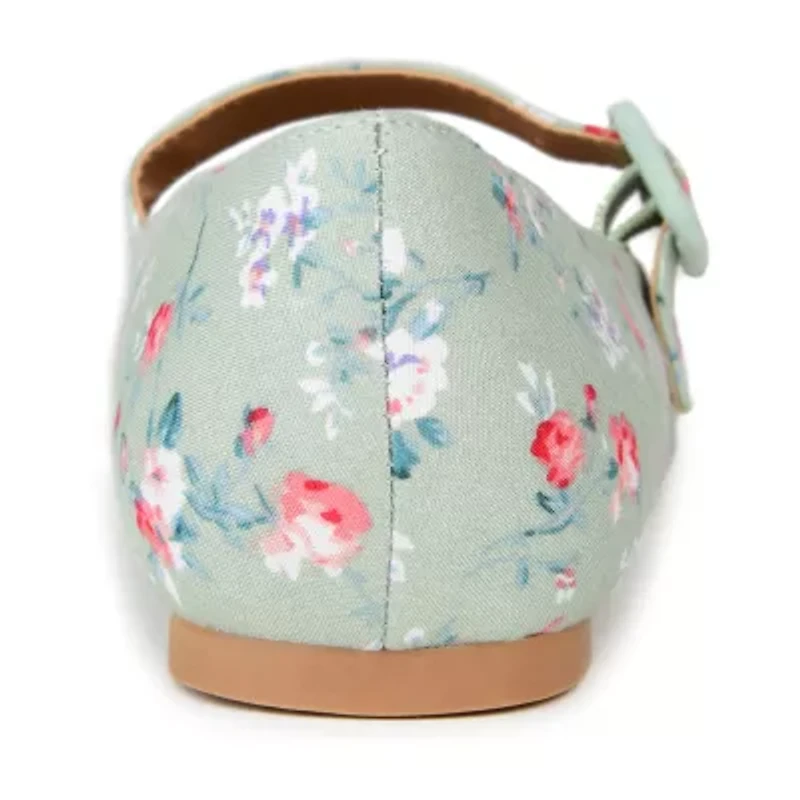 Journee Collection Karissa Womens Round Closed Toe Ballet Flats