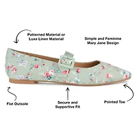 Journee Collection Karissa Womens Round Closed Toe Ballet Flats