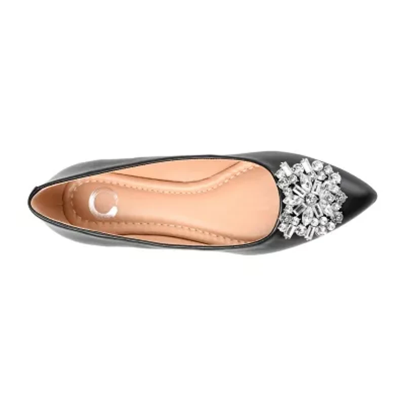Journee Collection Renzo Womens Pointed Ballet Flats