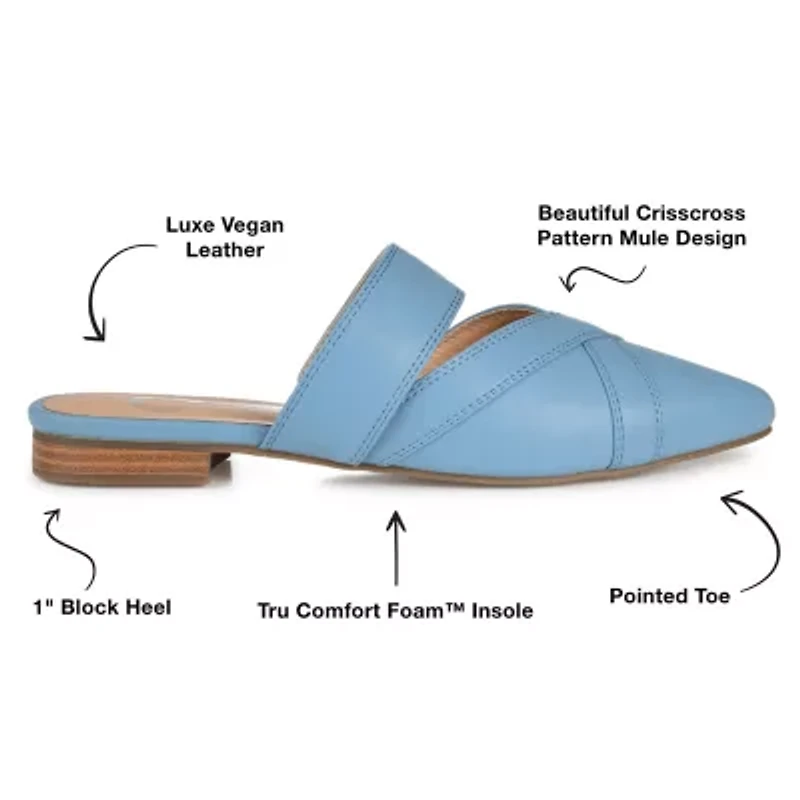 Journee Collection Stasi Womens Pointed Mules