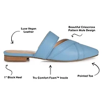 Journee Collection Stasi Womens Pointed Mules
