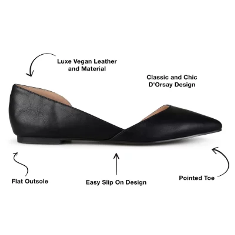 Journee Collection Womens Cortni D'Orsey Ballet Flats