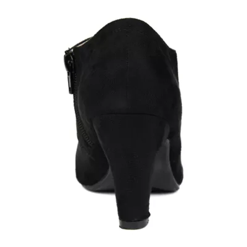 Journee Collection Womens Leona Cone Heel Booties