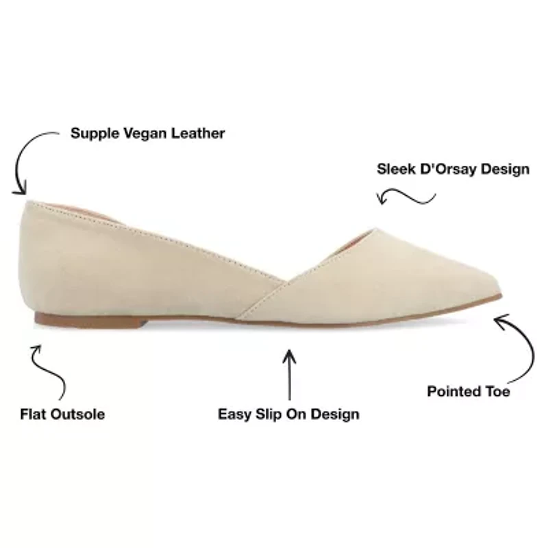 Journee Collection Ester Womens Pointed Ballet Flats