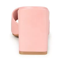 Journee Collection Alisia Womens Round Open Toe Block Heel Pumps