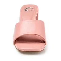 Journee Collection Alisia Womens Round Open Toe Block Heel Pumps