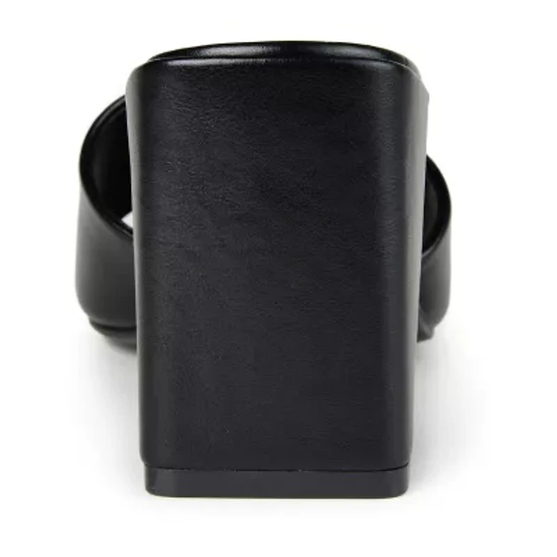 Journee Collection Alisia Womens Round Open Toe Block Heel Pumps