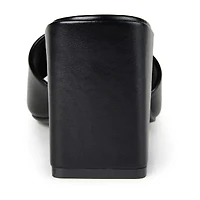 Journee Collection Alisia Womens Round Open Toe Block Heel Pumps