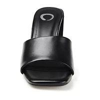 Journee Collection Alisia Womens Round Open Toe Block Heel Pumps