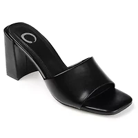 Journee Collection Alisia Womens Round Open Toe Block Heel Pumps