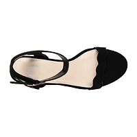 Journee Collection Loucia Womens Round Open Toe Wedge Heel Pumps