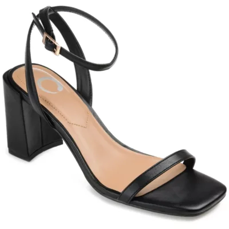 Journee Collection Chasity Womens Open Toe Block Heel Pumps