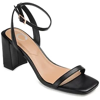 Journee Collection Chasity Womens Open Toe Block Heel Pumps