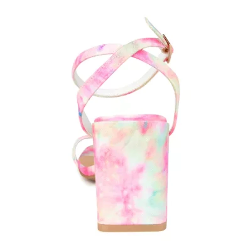 Journee Collection Chasity Womens Round Open Toe Block Heel Pumps