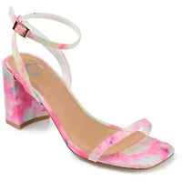 Journee Collection Chasity Womens Round Open Toe Block Heel Pumps