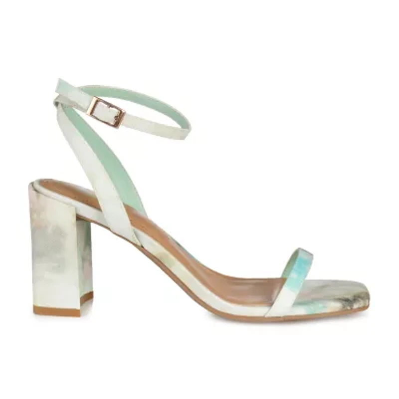 Journee Collection Chasity Womens Round Open Toe Block Heel Pumps