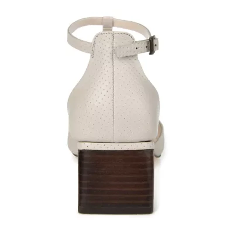 Journee Signature Cameela Womens Pointed Closed Toe Stacked Heel Pumps