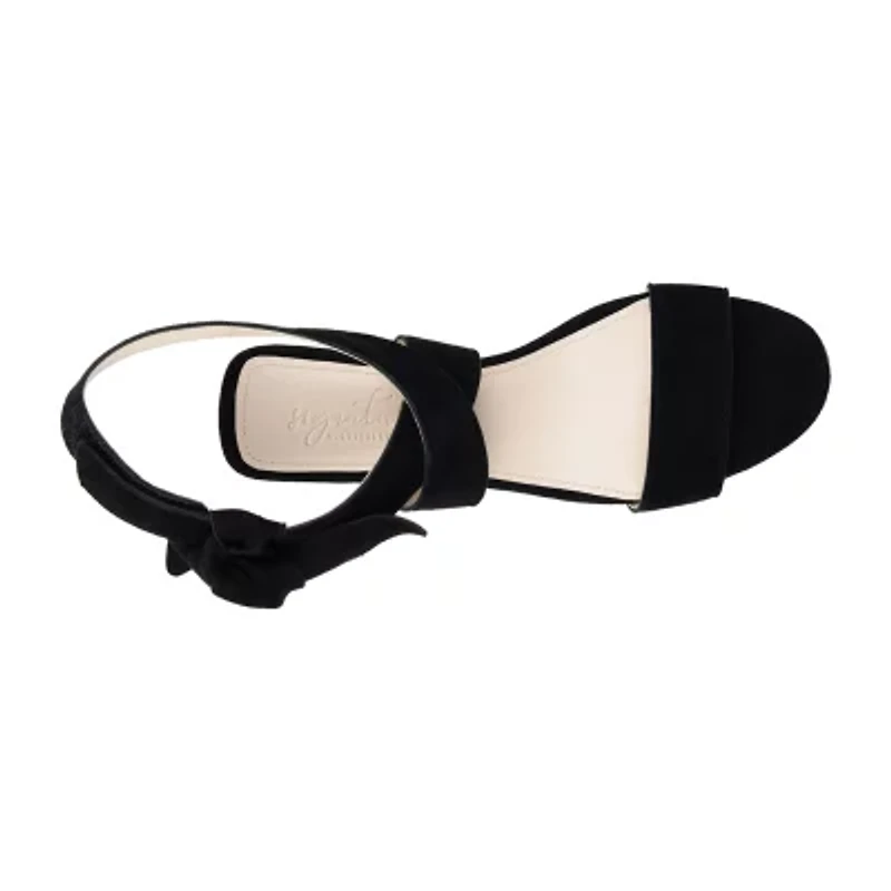 Journee Signature Hether Womens Round Open Toe Block Heel Pumps