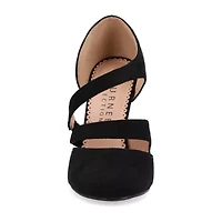 Journee Collection Zeera Womens Round Closed Toe Stiletto Heel Pumps